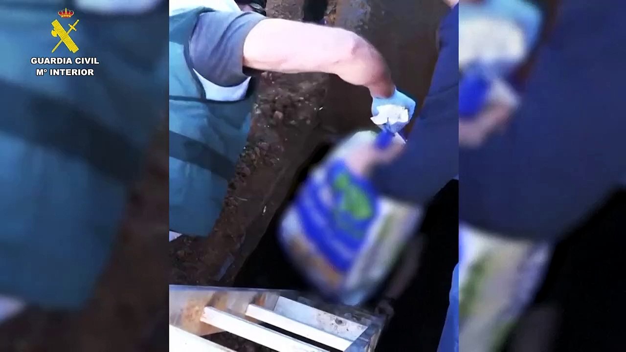 España decomisa siete toneladas de cocaína ocultos bajo terra