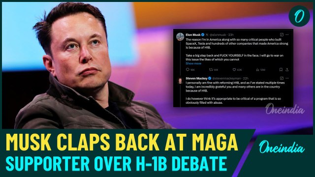 Elon Musk drops F-Bomb on MAGA Supporter amid heated H-1B visa debate & GOP Immigration Divides