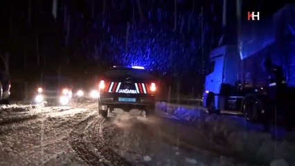 Antalya-Konya Karayolu'nda Kar Etkili Oluyor