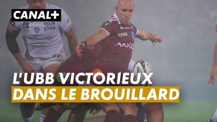 Dans le brouillard et le brouillon, l’UBB accroche une victoire précieuse contre Toulon