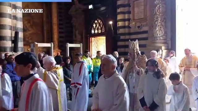 Giubileo, l'apertura della Porta Santa a Siena
