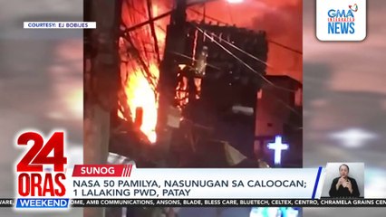 Nasa 50 pamilya, nasunugan sa Caloocan; 1 lalaking PWD, patay | 24 Oras Weekend