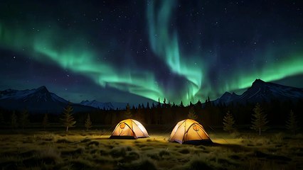 ❄ Arctic Ambience - Aurora Borealis Relaxing Ambient Music for Sleep, Anxiety and Depression 4K