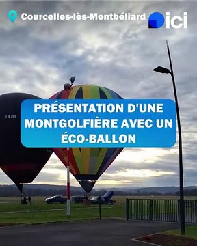 Présentation d'une montgolfière avec un éco-ballon