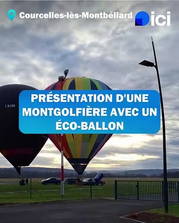 Présentation d'une montgolfière avec un éco-ballon