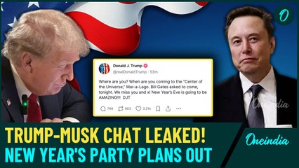 Trump Accidentally Posts Private Text with Elon Musk: New Year’s Invite Reveals Surprising Details