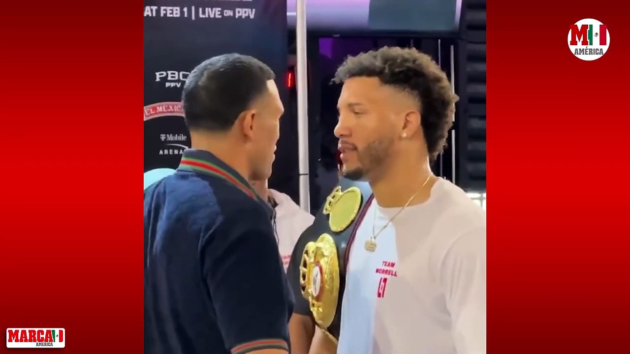 David Benavidez and David Morrell raise the temperature with aggressions in face-to-face confrontation