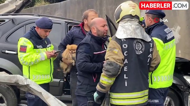 TEM Otoyolu'nda Kaza: Cip Bariyere Çarptı, Yaralılar Var