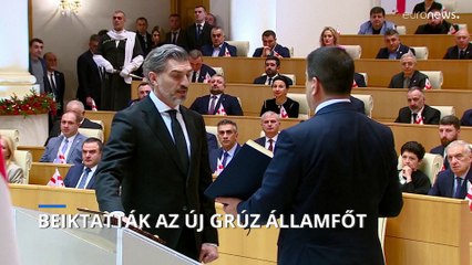 Beiktatták az új grúz államfőt