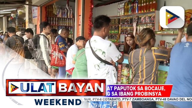 Mga namimili ng pailaw at paputok, dagsa sa Bocaue, Bulacan