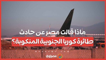 ماذا قالت مصر...عن حادث طائرة كوريا الجنوبية المنكوبة؟