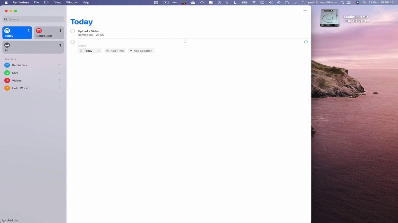 How to ADD a Reminder to a List On the Reminders Application Using a Mac - Basic Tutorial | New