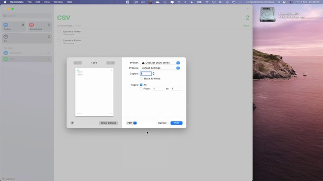 How to SAVE Your Reminders List as a PDF On the Reminders Using a Mac - Basic Tutorial | New