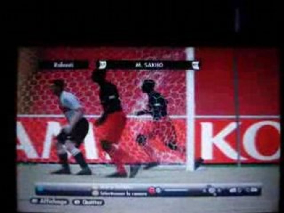 les filets empaleuses de joueurs sur PES 2008