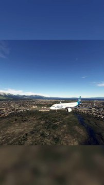 Disastrous Landing: Alaska Airlines A320 at Lake Tahoe Airport (TVL), South Lake Tahoe, USA #crash #aviation #fly #flying #flyinglovers #flight #aviationlovers #beamngdrive #Japan #USA #Canada