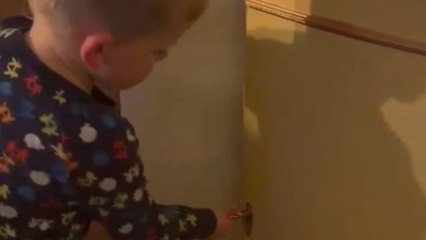 Two-year-old surprises mum by breaking into gin cabinet with a bauble from the tree