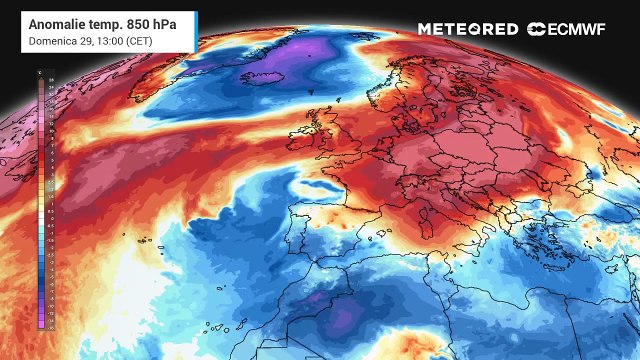 Anomalie temperature in Europa