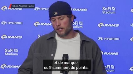 Rams - Stafford : "Nous n'avons pas fait grand-chose de bien"