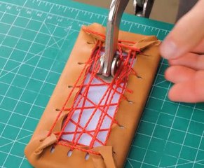 Solid protection! Custom leather and metal phone case idea!