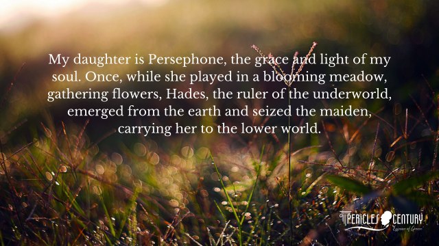 Demeter’s Mystical Tale | Explore the Sacred Paths of Eleusis with Pericles Century