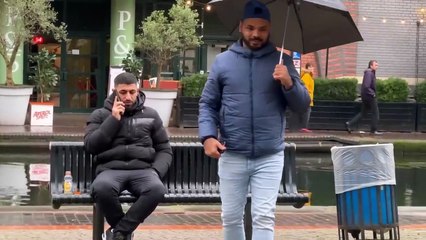 This guy scared me he took his jacket off _ amazing reaction _ joker pranks latest