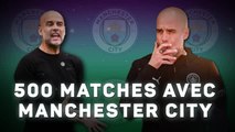 Guardiola - 500 matches avec Manchester City