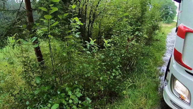 truck driver POV Truck Driving Under Heavy Rain ! A Trucker's Perspective 🏔️