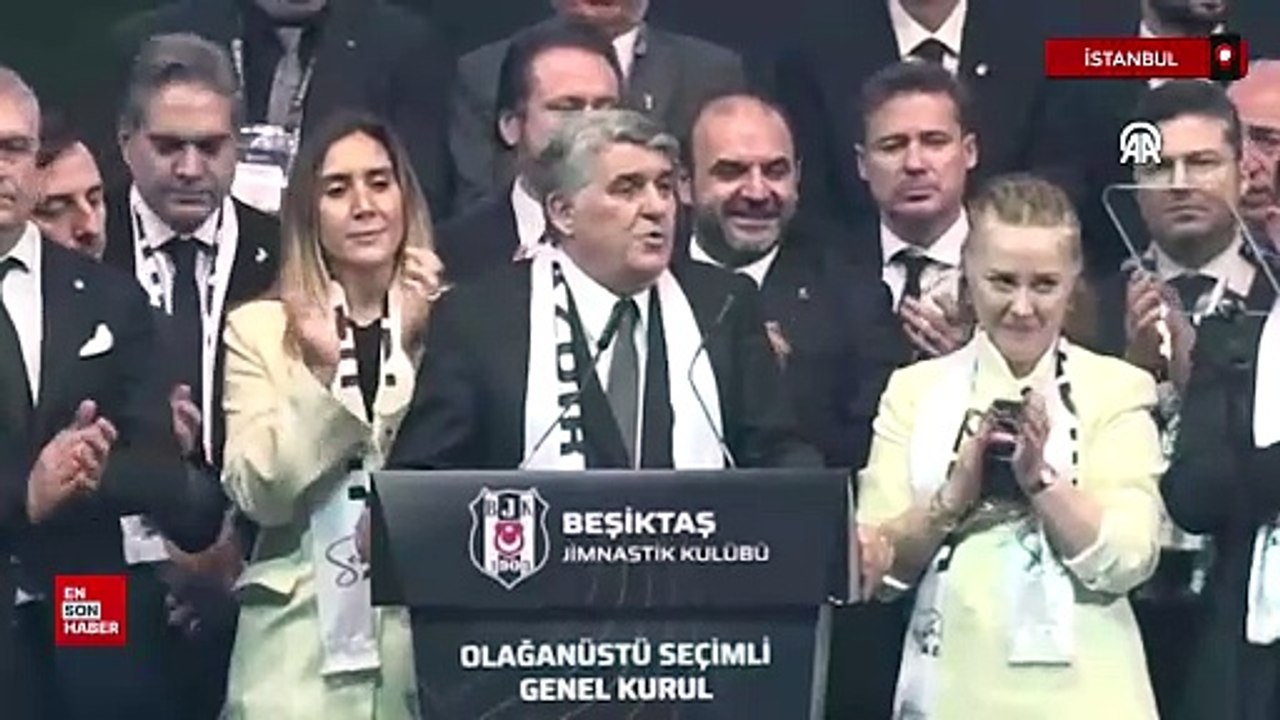 Beşiktaş'ın yeni başkanı Serdal Adalı'dan teşekkür konuşması