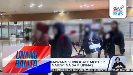 13 Pinay na ginawang surrogate mother sa Cambodia, naiuwi na sa Pilipinas | Unang Balita