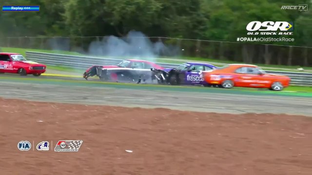 Old Stock Race 2024 Interlagos 6 Race 2 Start Vilhena Zapelini Big Crash