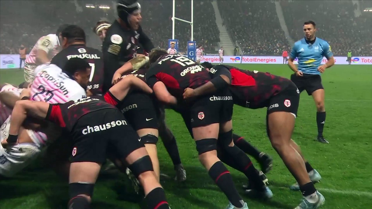 TOP 14 - Essai de Peato MAUVAKA 2 (ST) - Stade Toulousain - Stade Français Paris