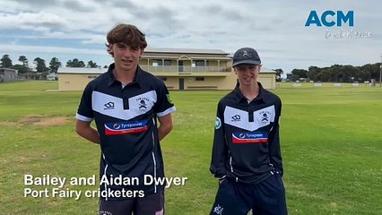 Cricket: Port Fairy's Bailey and Aidan Dwyer, WMDCA 2025