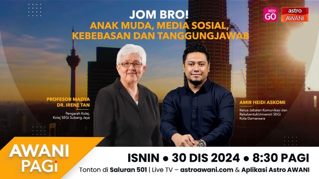 AWANI Pagi: Jom Bro! Anak Muda, Media Sosial, Kebebasan Dan Tanggungjawab