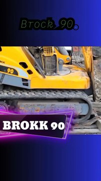 Brokk 90 with hydraulic drill / #trending #technology #trend #automobile #tech #electricvehicle