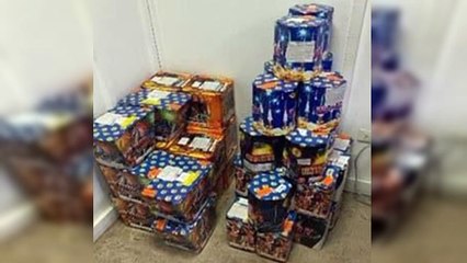 Confiscan fuegos artificiales durante allanamientos en Santiago