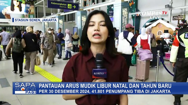 [FULL] 2 Hari Jelang 2025, Begini Pantauan Arus Mudik Libur Nataru di Jakarta, Banten, dan Bali