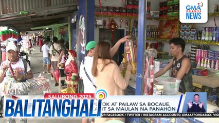 Bentahan ng paputok at pailaw  sa Bocaue, malakas pa rin kahit sa maulan na panahon | Balitanghali