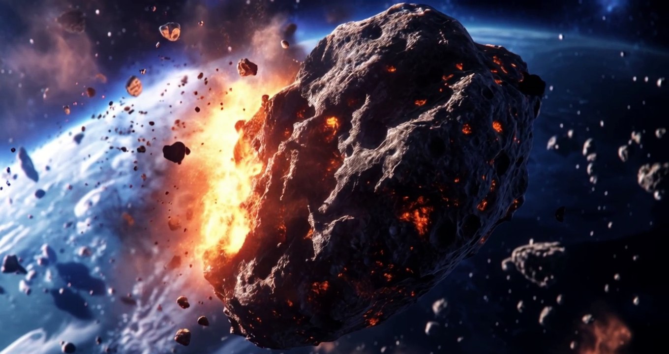 The last day of dinosaurs. 4K Video