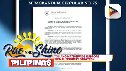 Mr. President on the Go; PBBM, Ipinag-utos ang nationwide support sa 2024 National Security Strategy