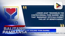 DSWD: AKAP, walang ‘pork barrel’