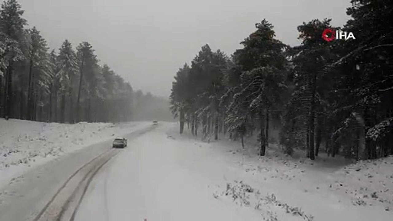 Böyle görüntülendi! Kazdağları'nda karın büyüleyici dansı