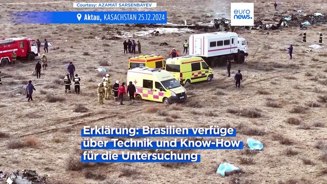 Kasachstan schickt die Flugschreiber des Aserbaidschan Airlines Flugzeuges nach Brasilien, um die Untersuchung fortzusetzen
