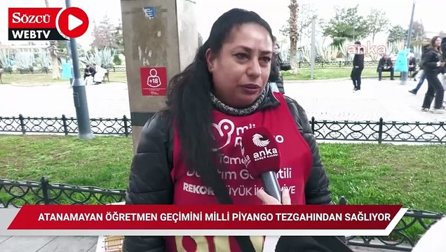 Atanamayan öğretmen geçimini milli piyango tezgahından sağlıyor