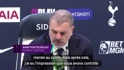 Postecoglou : "Un résultat décevant"