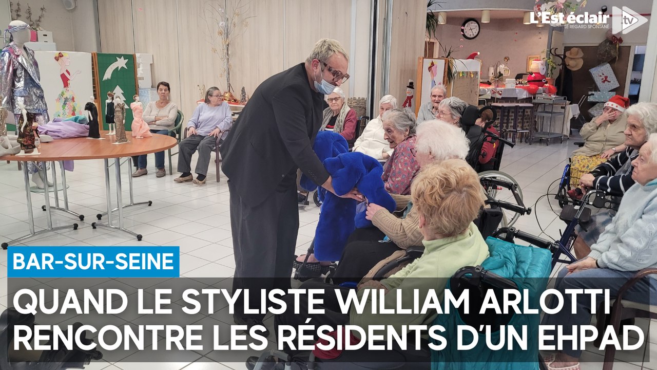 Quand le styliste William Arlotti rencontre les résidents d’un Ehpad