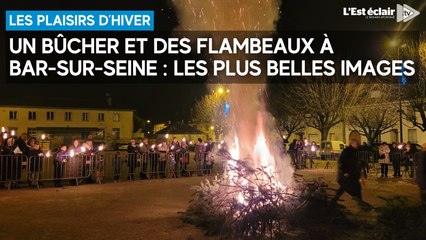 Un bûcher et des flambeaux ce 27 décembre à Bar-sur-Seine : les plus belles images