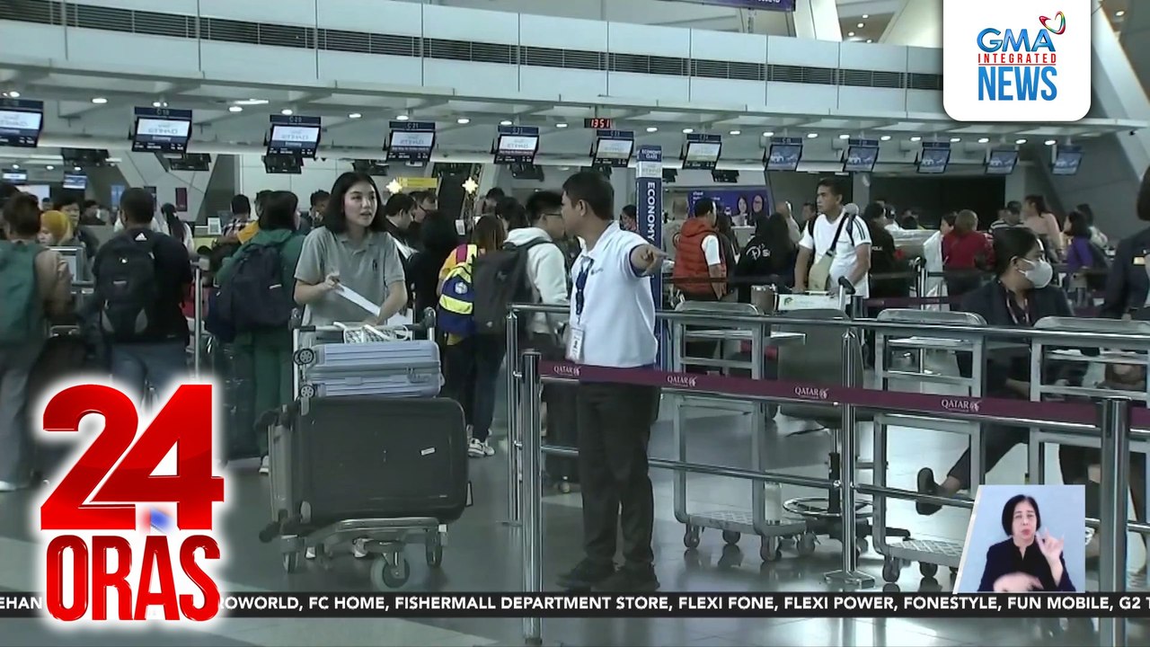 Mga OFW at bakasyunistang paalis ng bansa, dagsa na sa NAIA-T3; Tiniis ang mahabang pila | 24 Oras