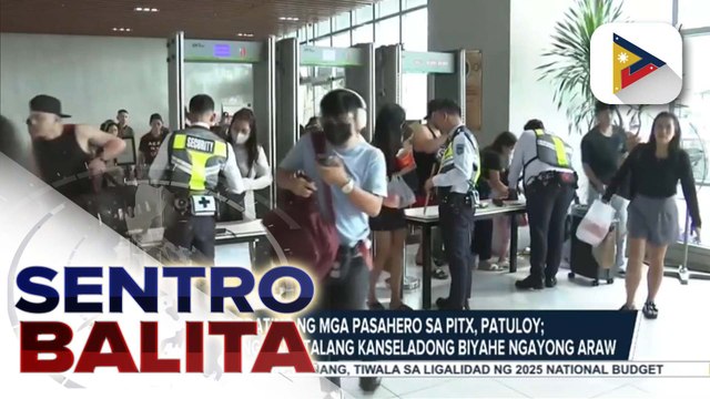 Pagdating ng mga pasahero sa PITX, patuloy; ilang mga ipinagbabawal na gamit, nakumpiska sa ilang mga pasahero