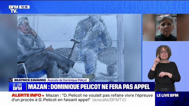 Procès des viols de Mazan: Il y a eu réflexion sur l'appel, explique Me Béatrice Zavarro, avocate de Dominique Pelicot