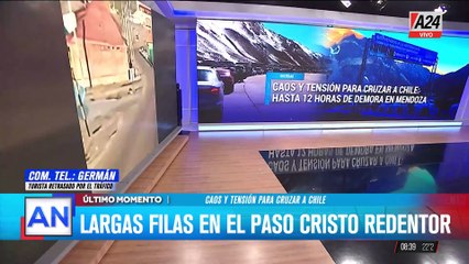 Caos en el cruce del Cristo Redentor: largas filas y falta de servicios básicos